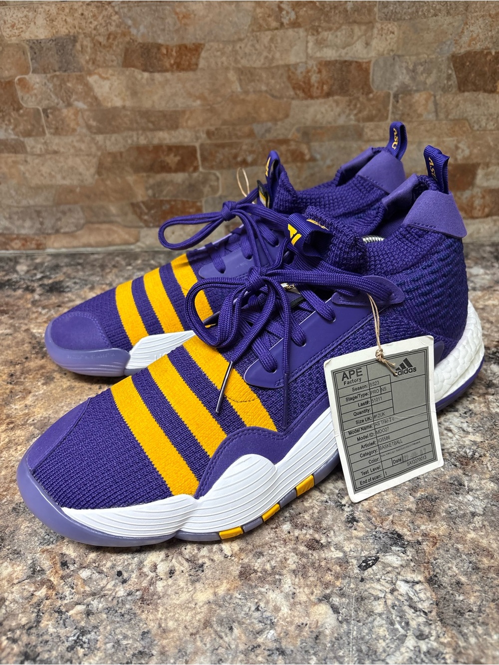 Adidas Trae Young 2 SAMPLE HBCU Hoops Edition "Alcorn State" Size 12.5
